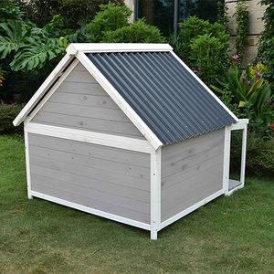 Casa para Perros de Madera para Exteriores, Ecológica, Reciclable, Impermeable, Resistente al Viento, Diseño Moderno para Perros Medianos/Grandes, Venta Directa al Por Mayor - Product Image 4
