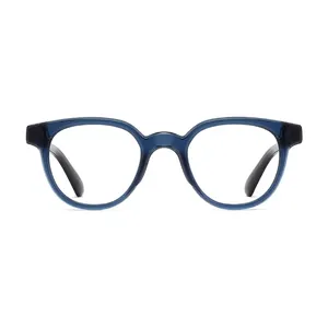 แว่นตาอ่านหนังสือสำหรับผู้หญิงแฟชั่น2023แว่นตาอ่านหนังสือกรอบ R สีสันสดใสพร้อมวัสดุอะซิเตทที่กำหนดแบรนด์ได้เอง