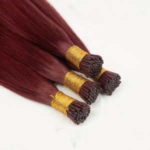 Cheveux vierges Ur 12A, volume invisible, blonds russes raides, double épaisseur, pointes simples pour extensions I-Tip - Product Image 6