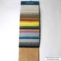 Tissu en velours côtelé imprimé aspect lin 100% polyester multicolore pour la vente en gros de textiles de maison, tissus d'ameublement pour canapés et voitures