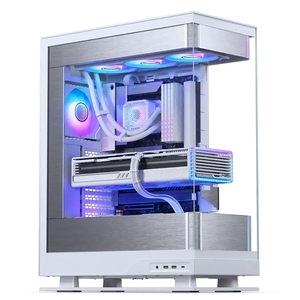 Chasis de aluminio ATX de escritorio para juegos de 360 ° con ventana de vista panorámica EVOLV X2 - Product Image 1