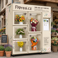 Distributeur automatique de fleurs de luxe JOYVEND, directement de l'usine, grande capacité, contrôle par IA, options de paiement multiples, SDK