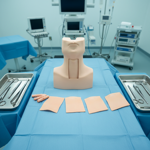 Modelo Avanzado de Entrenamiento para Punción Cricotiroidea e Intubación de Traqueotomía - Modelo Anatómico de Ciencia Médica de Silicona/PVC - Product Image 3
