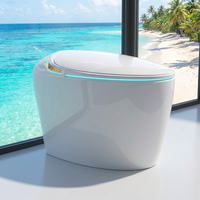 Inodoro Inteligente Moderno Monobloque con Bidé y Taza Calefactable, Descarga Automática por Sensor y Operación a Distancia