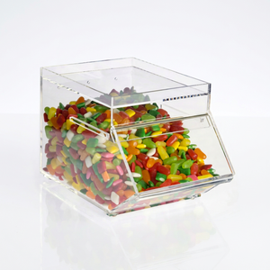 ที่กำหนดเอง Perspex วางซ้อนกันได้อะคริลิคใสลูกอมถัง - Product Image 1