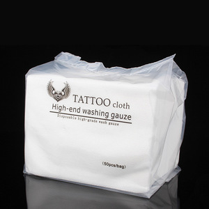 Lingettes nettoyantes pour tatouage Yuanyun 24cmx15cm 50pcs Gaze jetable de haute qualité pour soins post-tatouage - Product Image 4