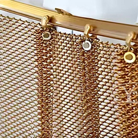 Rideau en maille métallique décoratif personnalisable Yuchen pour cloisons et écrans – Design de luxe pour intérieur