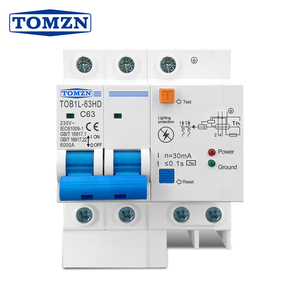 Disjoncteur différentiel principal avec protection contre les surtensions RCBO MCB et protection contre la foudre SPD F941 - Product Image 1