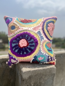 ปลอกหมอนอิงผ้าฝ้ายพิมพ์ลายแฮนด์เมดดีไซน์สุดหรูสำหรับตกแต่งบ้านพร้อมหมอนตามสั่ง - Product Image 2