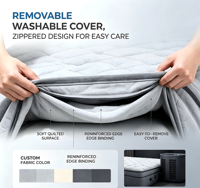 Coussin de protection matelassé de luxe intelligent pour lit, avec circulation d'eau, chauffage et refroidissement, système de sommeil à double zone de contrôle de température pour adultes à domicile