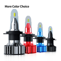 LED Phare Conversion Kit 6500K 1 + 1 Conception Ventilateur 50W 15000LM H1 H4 H7 H8 H9 9005 9006 9012 H11 LED Phare Ampoules