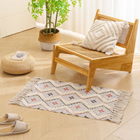 Wholesale New Boho Printed Area Rug Tufted Carpet With Hand-knotted Tassels Printed Floor Mat for Living Room
