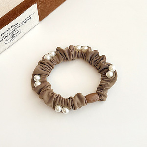 Diadema de Perlas con Diseño de Café con Leche, Alta Elasticidad, Tela Duradera, Accesorio de Regalo para Mujer - Product Image 3