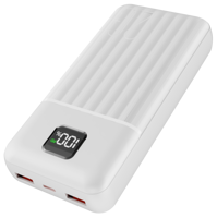 Batterie externe double USB 10 000 mAh 20 000 mAh, charge rapide 22,5 W avec coque ABS