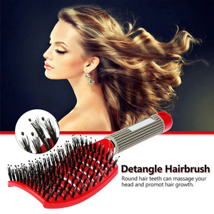Al por mayor 1 unidad Cepillo desenredante para mujer, peine anti-nudos para cabello rizado, cepillo para el cuero cabelludo, para peluquería - Product Image 5