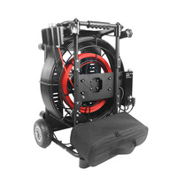 Système de caméra d'inspection de canalisations 2-en-1, tête orientable/inclinable 50m 7mm 33mm + câble 20m 5mm, Endoscope IP68 pour égouts et drains