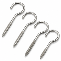 Crochet à œillet en acier au carbone zingué, vis de suspension 30 mm x 16 mm, filetage métrique M2 pour la suspension de décorations
