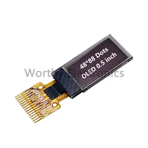 Resolution white 48X88 LCD screen board 14pin driver CH1115 compatible SSD1306 0.5 inch OLED display electronic module