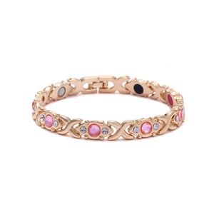 European and American fashion detachable energy magnet <b>bracelet</b> with diamond-encrusted and <b>adjustable</b> ladies <b>bracelet</b> - Product Image 3