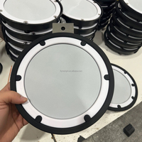 Ensemble de pads de batterie électronique 8/10 pouces avec têtes en mesh, conception à 3 couches, prise casque