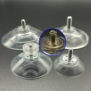 40 * M4 Coussinets à ventouse en <span class=keywords><strong>PVC</strong></span> transparent solide avec vis et écrou pour pare-soleil de voiture Tissu de verre Salle de bain Porte murale Fenêtre en verre - Product Image 3