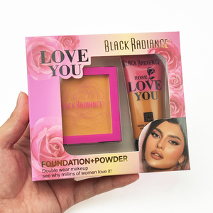 Kit 2 in 1 per il Trucco del Viso: Polvere Compatta Opacizzante e Fondotinta per Pelli Scure - Product Image 5