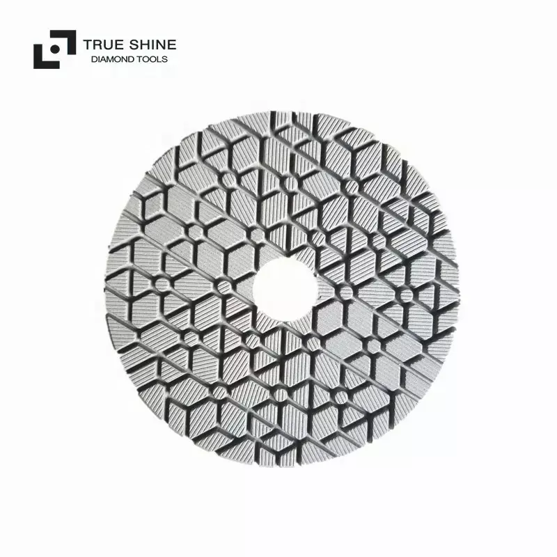 TRUE SHINE high-efficiency polishing for granite marble ES and tiles hook and loop backed flexible diamond polishing pad