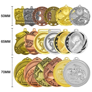 Game Running Race Personalized Engravable 3D Kids Small Wholesale <b>Cheap</b> Award Soccer Football Metal Sports Trophies Custom Medal - Product Image 4