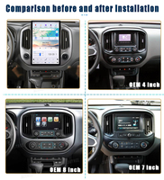 Autoradio 14.4 pouces pour Chevrolet Colorado GMC Canyon 2014-2018 Android 13 sans fil Carplay voiture GPS Navigation lecteur multimédia