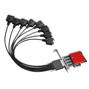 RS-232 Thẻ <span class=keywords><strong>PCI</strong></span>-Express 2.0X1 <span class=keywords><strong>8</strong></span> Cổng Nối Tiếp DB9 Series 8x (8S) - Product Image 2