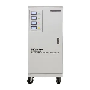 SVC TNS trifásico 30KVA bobina de cobre 380V 30KVA AC estabilizador de regulador de voltaje automático