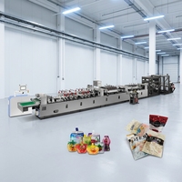 Machine de fabrication de sachets à bec verseur laminés haute vitesse, à fermeture éclair, à trois soudures latérales, pour emballages Doypack et sachets serpent