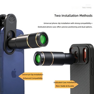 Obiettivo Teleobiettivo Esterno 22x per Smartphone - Gadget per Fotografia a Lungo Raggio e Riprese Professionali di Concerti, Custodia per Telefono - Product Image 3