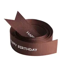 Happy Birthday Grosgrain Ribbon, 22mm, Wholesale