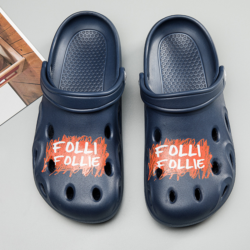 Amazon/Лидер продаж; Нескользящие дышащие мягкие пляжные летние тапочки с классическим логотипом на заказ; Унисекс; Сандалии EVA croc