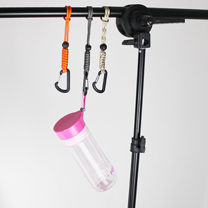 Al Aire Libre táctico Metal y Nylon para gancho mochila mosquetón Camping emergencia llavero Anti portátil - Product Image 4