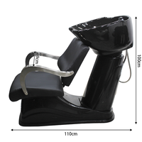 Fauteuil de Lavage Professionnel pour Salon de Coiffure avec Bac