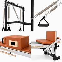 Machine de Pilates Reformer Demi-Tourneuse en Alliage d'Aluminium 2-en-1 pour Studio à Domicile Professionnel Marque Ruiyang Garantie 10 Ans ISO9001/CE