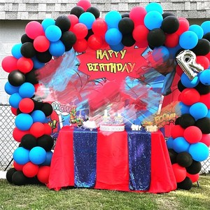 Kit de Arco de Globos de Látex Rojo, Azul y Negro con Temática de Superhéroe Araña de <span class=keywords><strong>Marvel</strong></span>, 101 Piezas, para Fiestas de Disfraces, <span class=keywords><strong>Cumpleaños</strong></span> y Halloween - Product Image 5