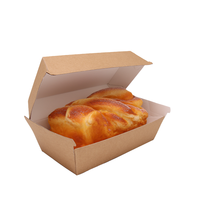 Scatola per Pane in Carta Kraft, Confezione per Panetteria, Contenitore Usa e Getta per Hot Dog e Sandwich, Scatola per Cibo da Asporto, Dimensioni Personalizzabili