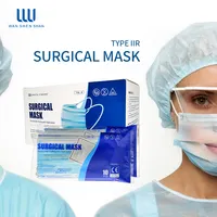 마스크 제조 업체 고품질 개인 보호 블루 일회용 3 레이어 의료 외과 얼굴 마스크