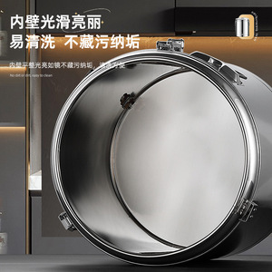 Seau isotherme en acier inoxydable Xinrong grande capacité pour usage commercial – Idéal pour le stockage de glace, de gelée, de thé au lait et de soupes - Product Image 1