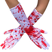 Costume d'Halloween Accessoire de fête Spooky Vampire Gants tachés de sang