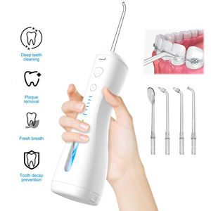 Limpiador de dientes eléctrico inalámbrico profesional 240ML IPX7 <span class=keywords><strong>Irrigador</strong></span> impermeable Chorro de agua dental Cuidado bucal recargable portátil - Product Image 2