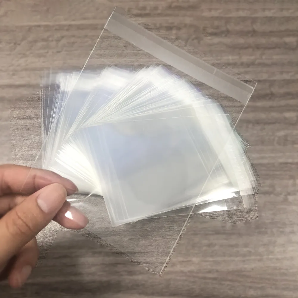 Custom Logo Printing Resealable Apparel Package Bopp Transparent Cellophane Bags Self Sealing Clear Plastic OPP Bag