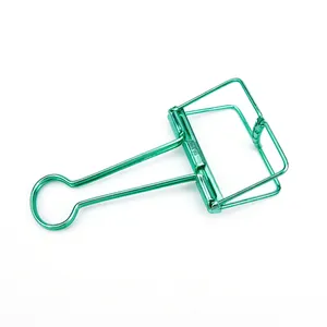 Factory Wholesale Rose Gold 19ミリメートル中空Square File Metal Shape Unique Paperclips