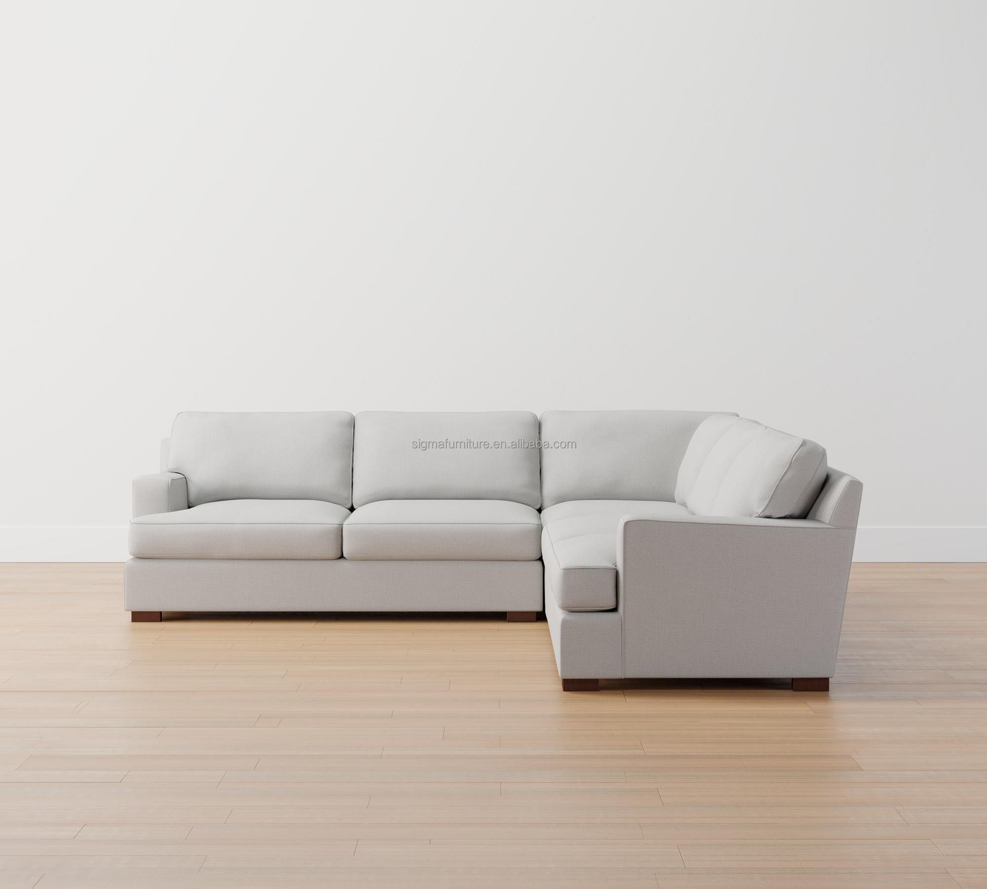 Best quality living room L-shaped sectional sofa bed velvet sleeper couch modular sofa set