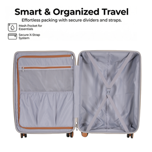 <span class=keywords><strong>Valise</strong></span> de voyage légère, moderne, imperméable, 20 pouces, coque rigide ABS+PC, roulettes pivotantes, serrure TSA, durable, pour logo personnalisé - Product Image 4