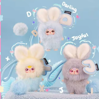 Original Baby Three Super Mini Conejo de Peluche Lindo Animal Colgante Muñeco Figura Decorativa Llavero Cajas Sorpresa Unisex