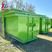 Vente directe usine – Conteneur à benne basculante en acier au carbone de bonne qualité pour déchets solides, idéal pour les chantiers de construction